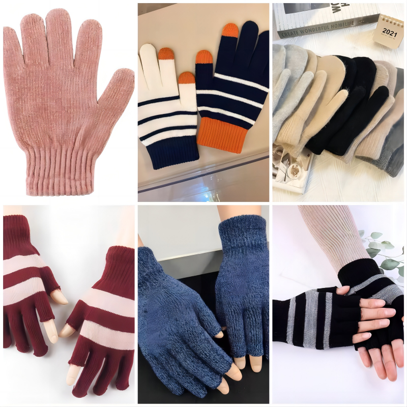 Labor glove machine is used to knit warm gloves.